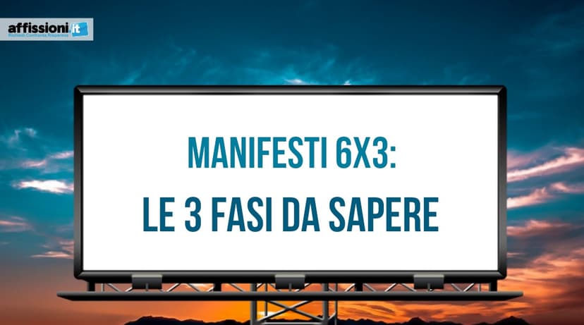 Manifesto 6x3 affisso sulla parete cieca di un palazzo