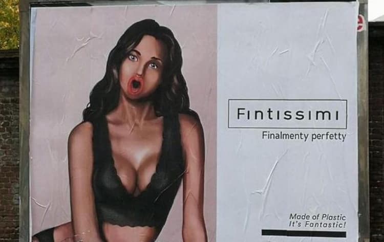 Affissione pubblicitaria “FINTISSIMI”