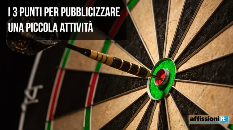 I 3 punti per pubblicizzare una piccola attività